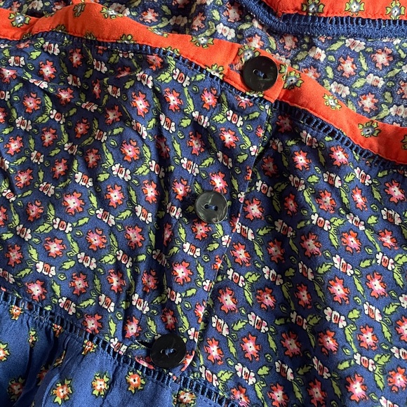 Anthropologie Blue and Red Jumpsuit - Picture 4 of 5